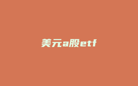 美元a股etf